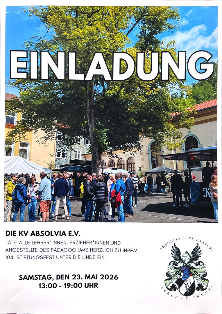 Absolvia Treffen am Pädagogium zu Pfingsten