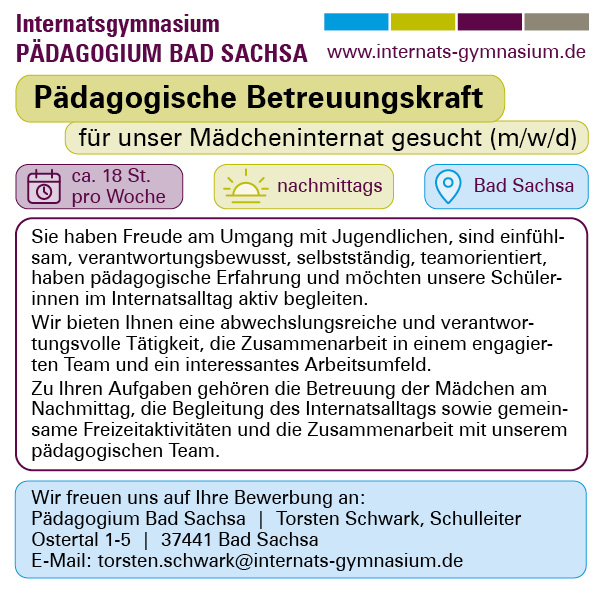 Stellenanzeige